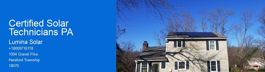 Certified Solar Technicians PA