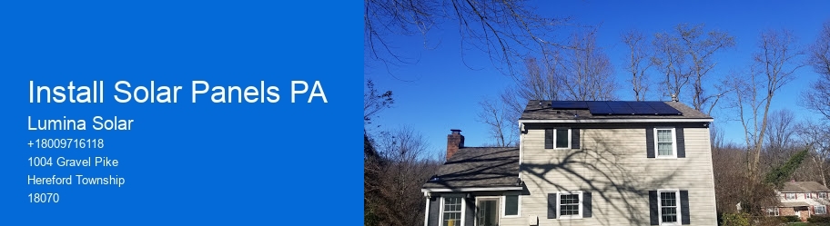 Install Solar Panels PA