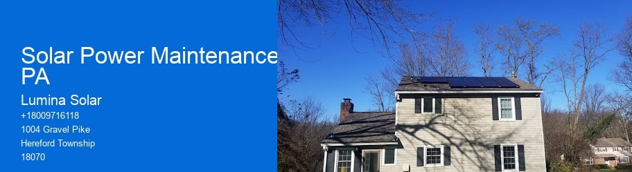 Solar Power Maintenance PA